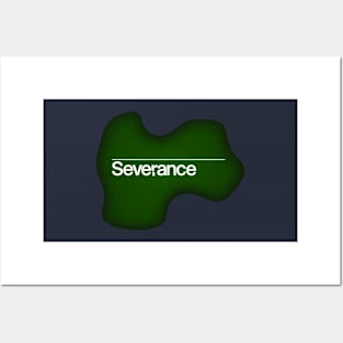 severance series Adam Scott and Britt Lower fan works graphic design by ironpalette Posters and Art